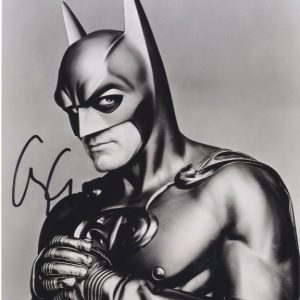 BATMAN george clooney signed 8x10 photograph.