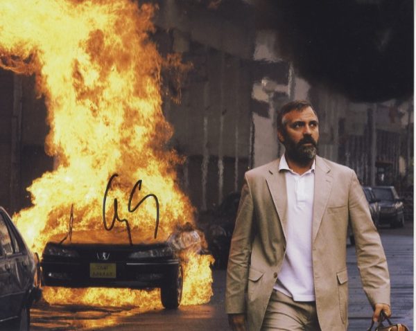 george clooney signed 8x10 photograph