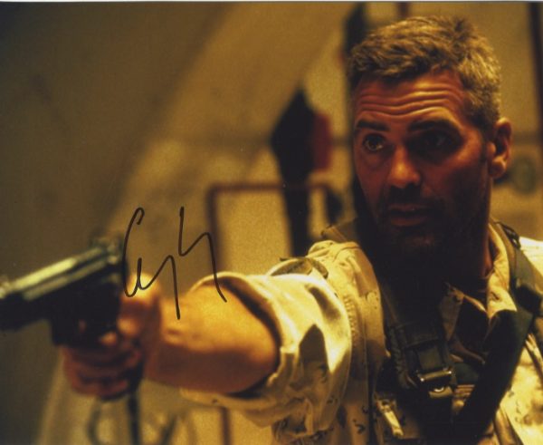 george clooney signed 8x10 photograph Three Kings