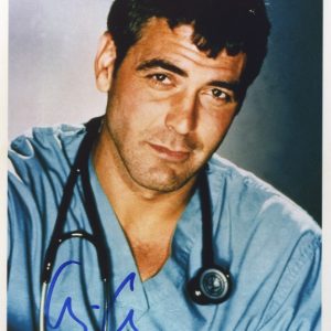 george clooney signed 8x10 photograph E.R