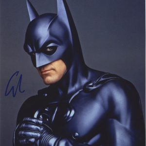 BATMAN george clooney signed 8x10 photograph.