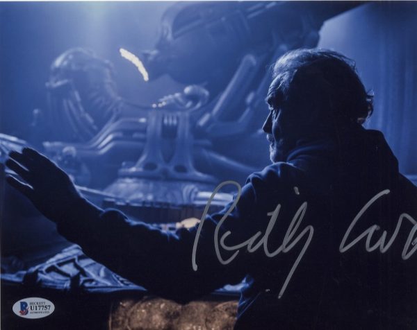 Prometheus Ridley Scott Signed 8x10 photo. shanks autographs
