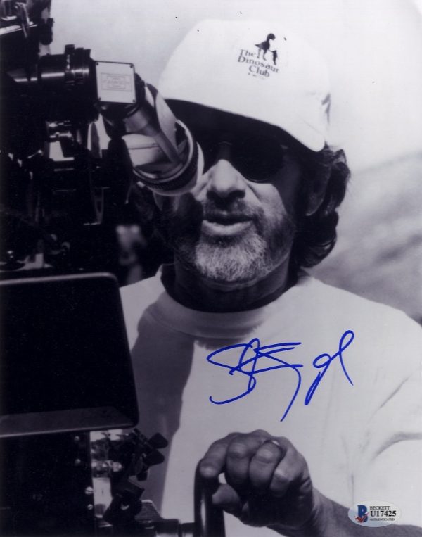 steven spielberg signed photo beckett authenticated.shanks autogrtaphs