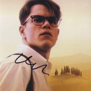 Matt damon autographed photo signed 8x10 .shanks autographs