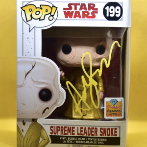 Andy Serkis signed Star Wars Supreme Leader Snoke Pop Funko 199.Shanks Autographs