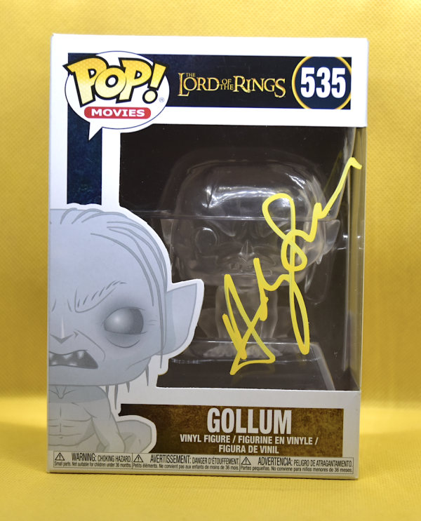 Andy Serkis Gollum Funko Pop Lord Of The Rings Signed. shanks autographs