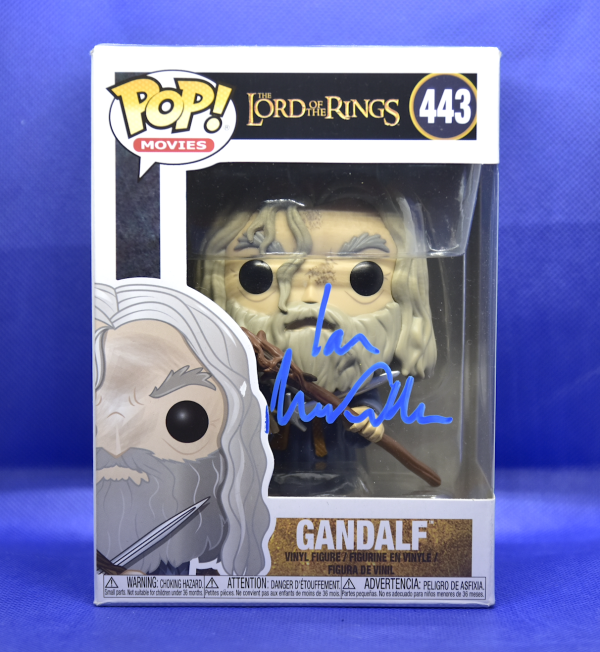 Ian mckellen signed Gandalf Lord Of the Rings funko Pop 443 Aftal Autograph Witness. BLUE PAINT. shanks autographsIan mckellen signed Gandalf Lord Of the Rings funko Pop 443 Aftal Autograph Witness. BLUE PAINT. shanks autographs