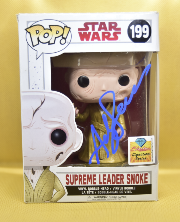 andy serkis Snoke Star Wars Funko Pop 199 signed .shanks autographs