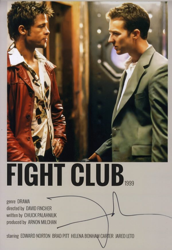 12x18 David Fincher signed phot Fight Club