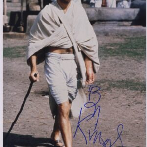 Ben Kingsley Ghandi signed photograph.shanks autographs