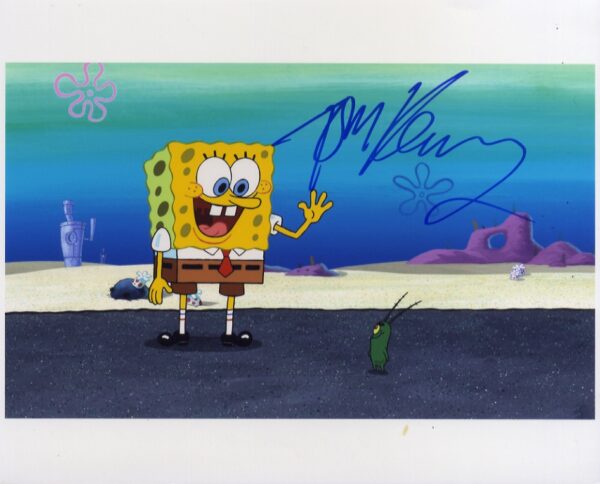 TOM KENNY SIGNED SPONGE BOB SQUAREPANTS.SHANKS AUTOGRAPHS