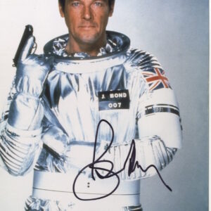 Roger Moore Signed8x10 James Bond 007 photograph.shanks autographs