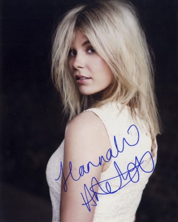 Hannah Arterton signed 8x10 photograph.shanks autographs