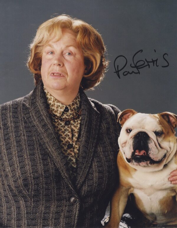 Pam Ferris signed harry potter photo 11x14 aunt marge.shanks autographs