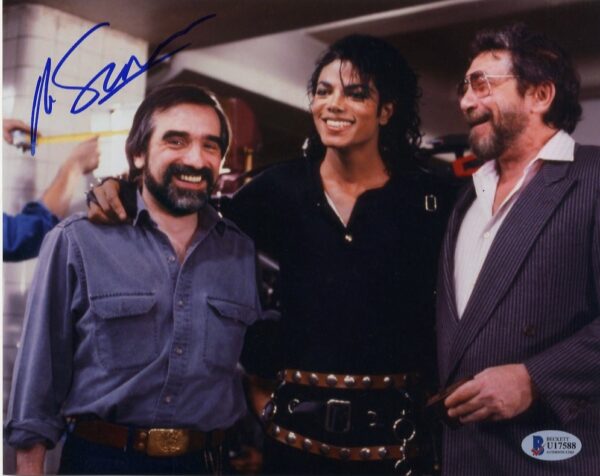 martin scorsese Bad michael jackson signed 8x10 photo beckett authenticated