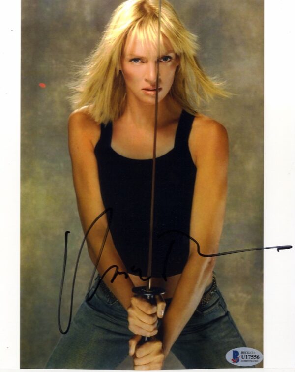 Uma Thurman signed 8x12 photo.kill bill,shanks autographs