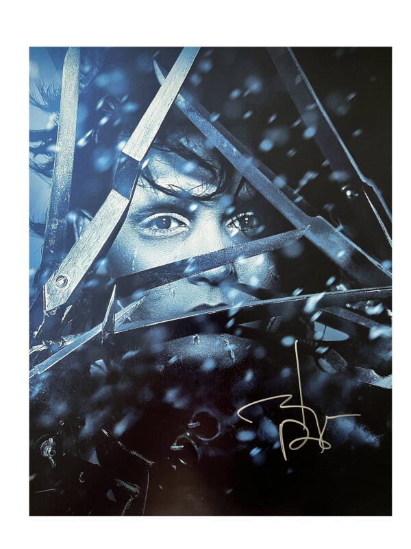 16x20 johnny depp signed edward scissorhands photo.shanks autographs