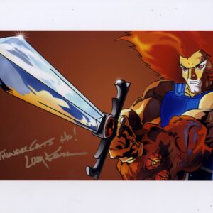 Larry Kenney signed Lion-O thundercats 11x14 photo.shanks autographs