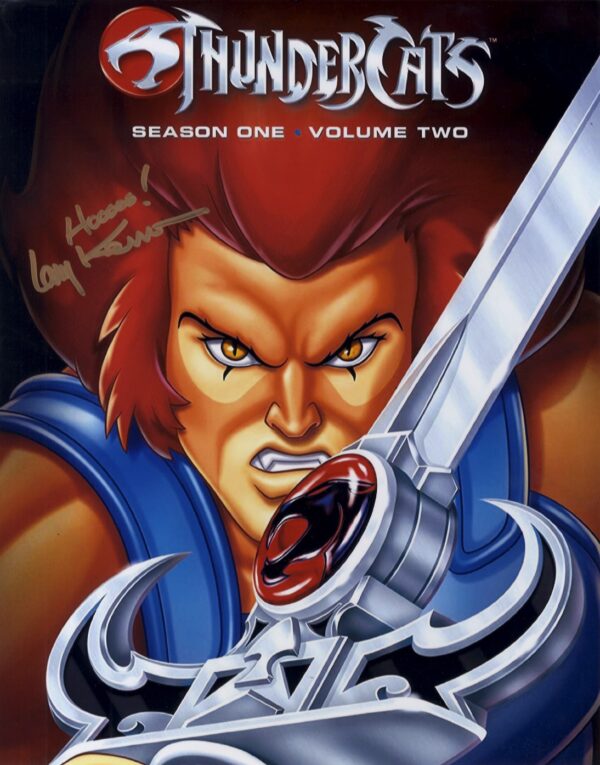 Larry Kenney signed Lion-O thundercats 11x14 photo.shanks autographs