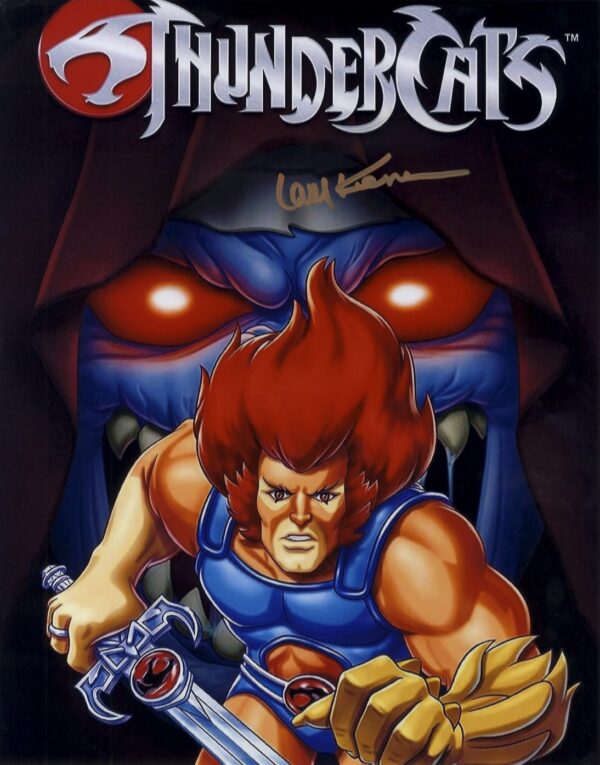 Larry Kenney signed Lion-O thundercats 11x14 photo.shanks autographs