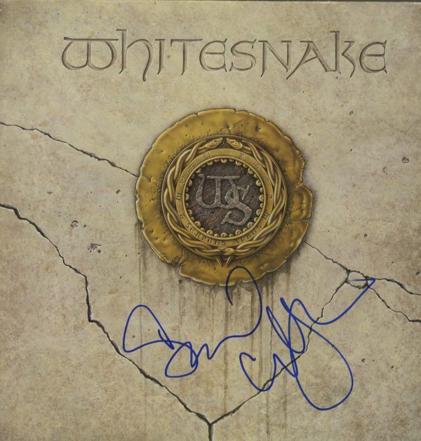 whitesnake Debut 1987 David Coverdale signed vinyl record.shanks autographs