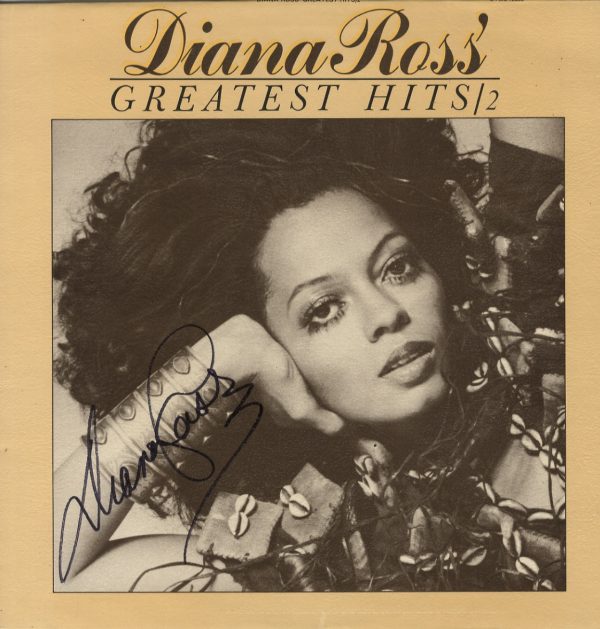 diana Ross Greatest Hits signed Vinyl Record.shanks autographs