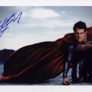 henry Cavill signed 10x15 superman the man of steel photo.shanks autographs
