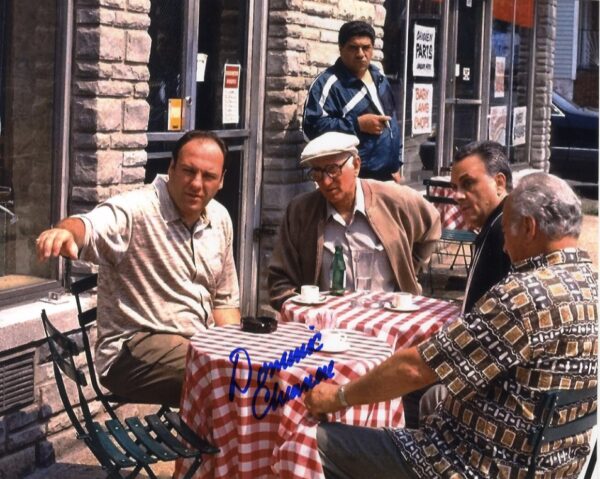 Dominic chianese signed 8x10 photo,sopranos,godfather.Shanks Autographs