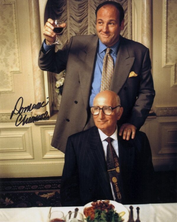 Dominic chianese signed 8x10 photo,sopranos,godfather.Shanks Autographs