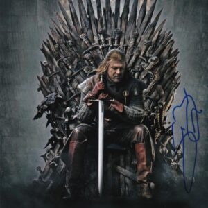 GAME of thrones signed sean bean 8x10 photo.shanks autographs.