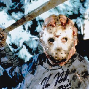 kane hodder signed Jason Voorhees, Friday The 13th photo.Shanks Autographs