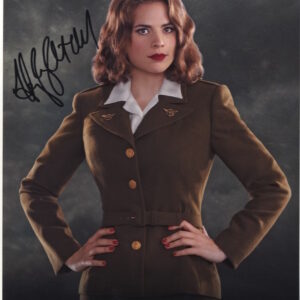 agent carter, captain america hayley atwell signed 8x10 photo.shanks autographs
