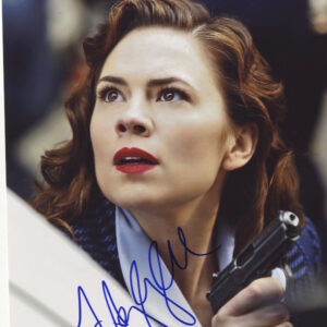 agent carter, captain america hayley atwell signed 8x10 photo.shanks autographs