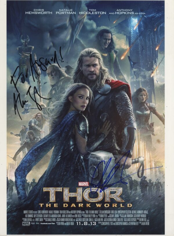 chris hemsworth Thor Signed 11x14 photo.shanks autographs alan taylor