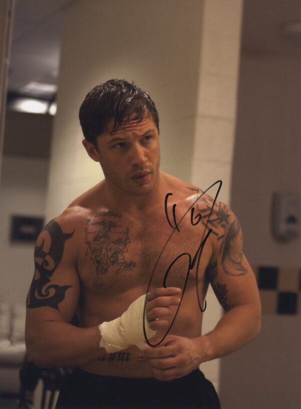 Tom Hardy Singed photo.shanks autographs