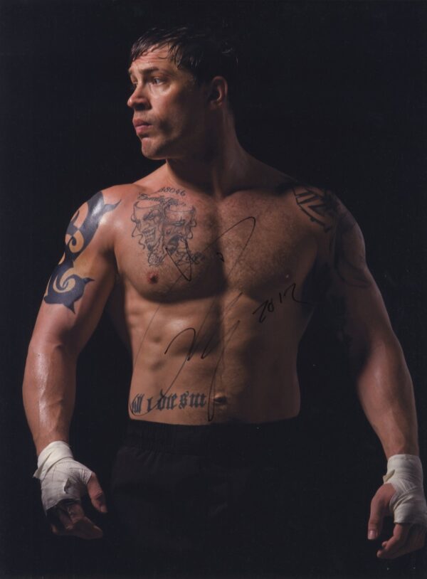 Tom Hardy Singed photo.shanks autographs