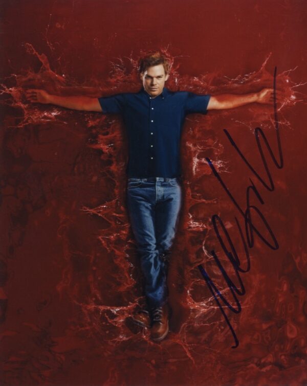 michael c hall signed dexter photo.Shanks Autographs