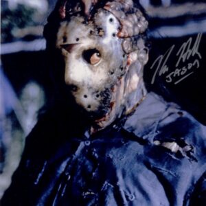 kane hodder signed Jason Voorhees, Friday The 13th photo.Shanks Autographs