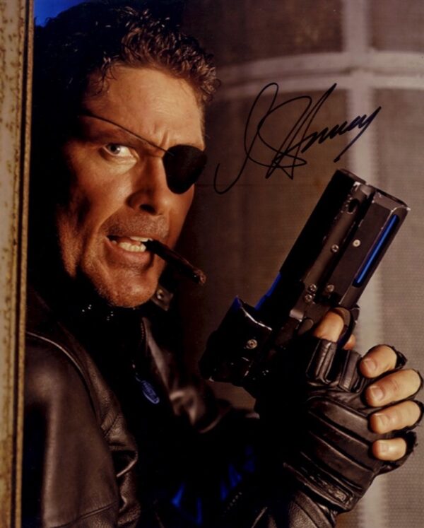 David Hasselhoff signed 8x10 photo Nick Fury.shanks autogrtaphs