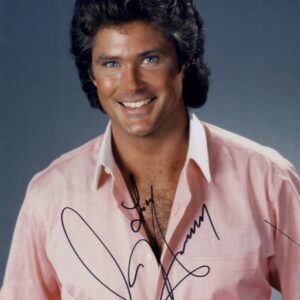 David Hasselhoff signed 8x10 photo Knight Rider.shanks autogrtaphs