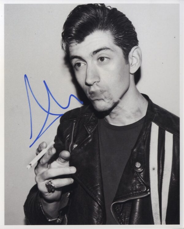 Alex Turner the artic Monkeys signed 8x10 photo.shanks autographs