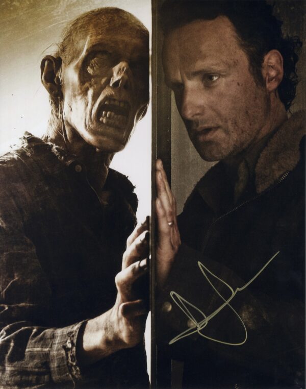 Andrew Lincoln signed 11x14 photo The Walking Dead Rick Grimes.Shanks Autographs