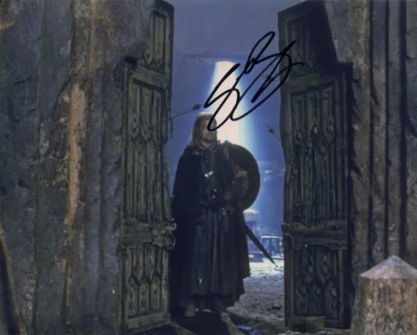 sean bean signed boromir lord of the rings 8x10.shanks autographs