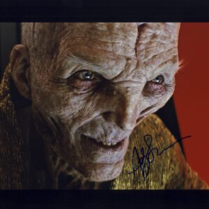 andy serkis signed general snoke 11x14 photo