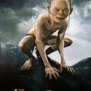 gollum signed poster andy serkis the lord of the rings.shanks autographs