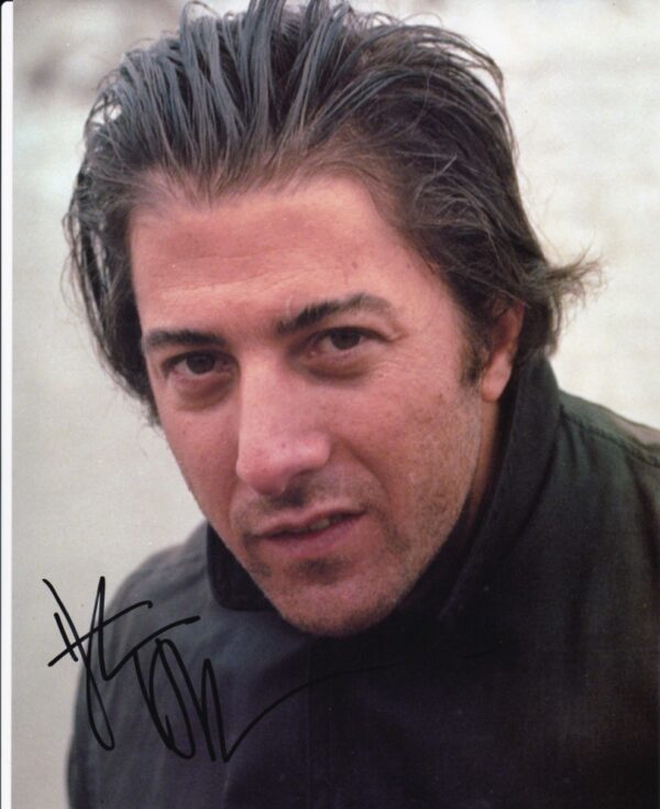 dustin hoffman signed 8x10 photo.shanks autographs