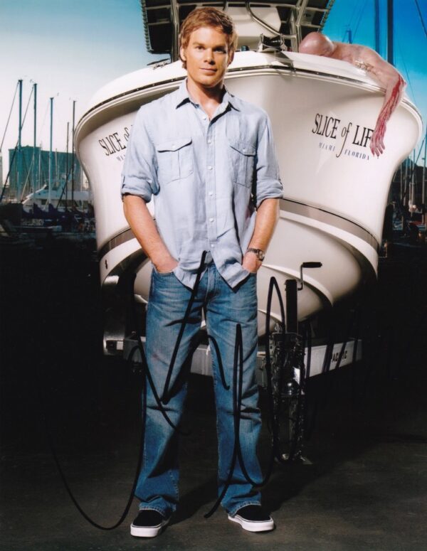 michael c hall signed dexter photo.Shanks Autographs