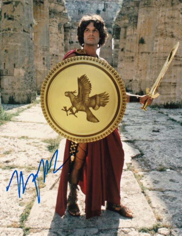 harry hamlin signed clash of the titans photo.shanks autographs