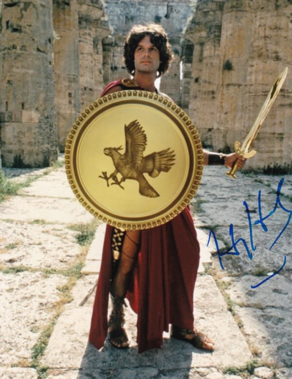 harry hamlin signed clash of the titans photo.shanks autographs