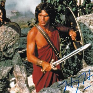 harry hamlin signed clash of the titans photo.shanks autographs